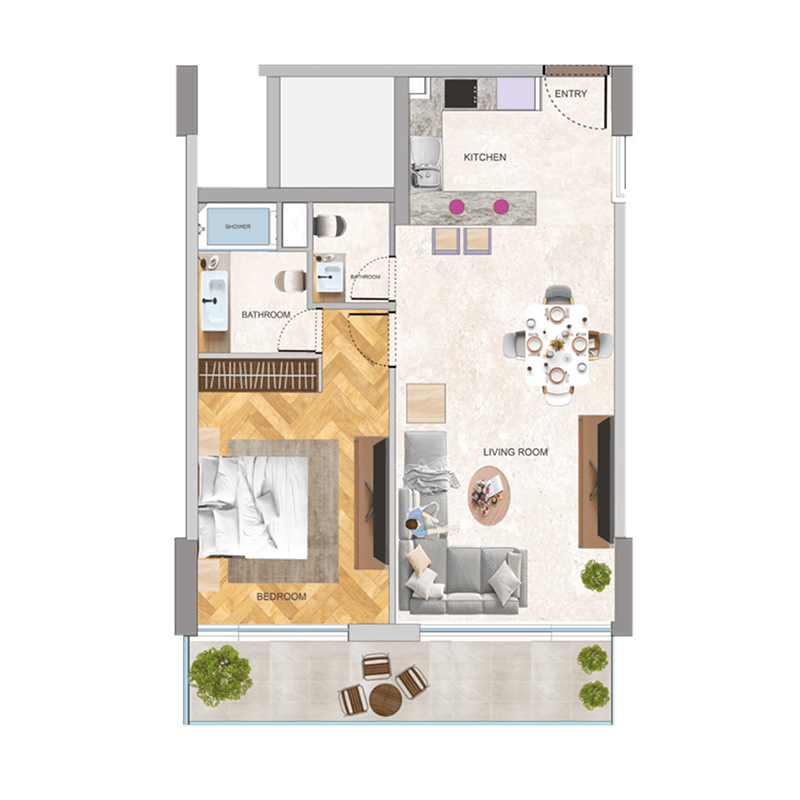 1 BR