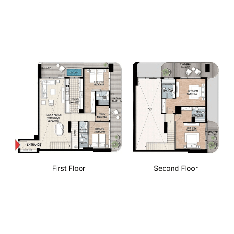 Duplex 4 BR + Pool