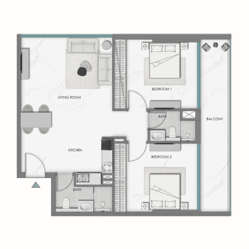2 BR
