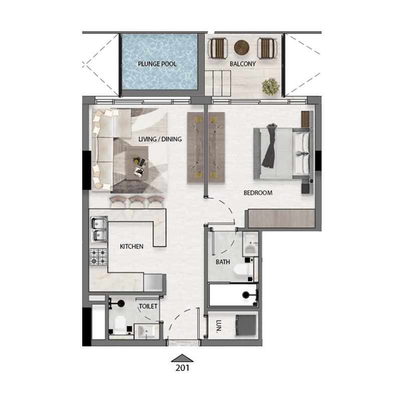 1 BR