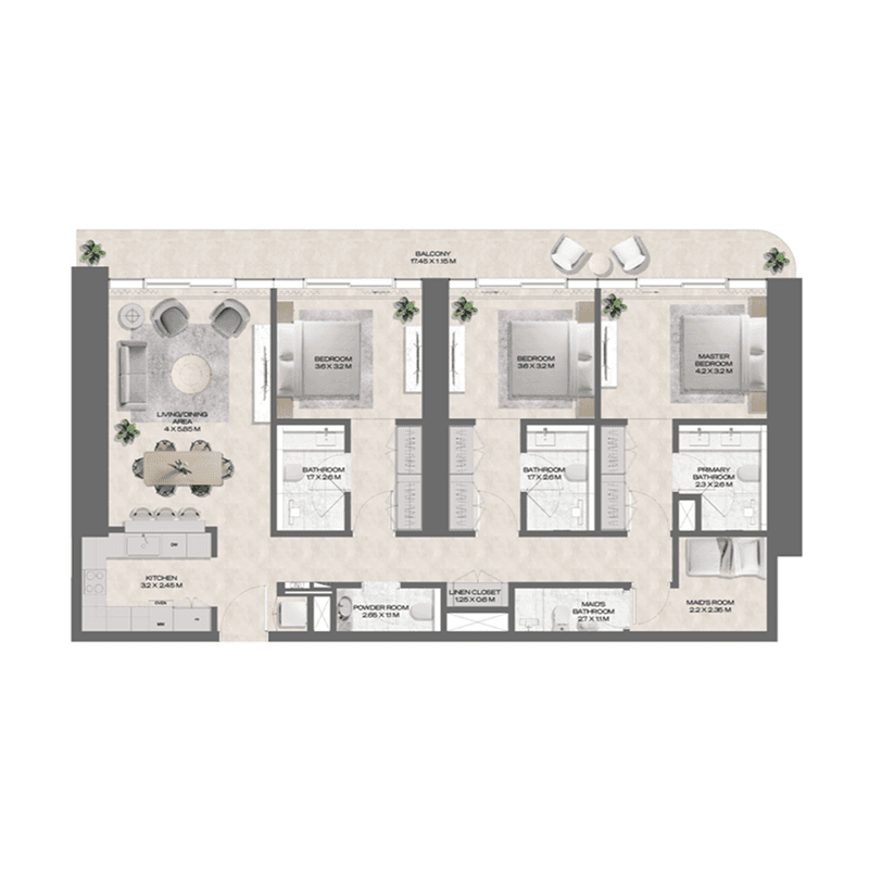 3 BR
