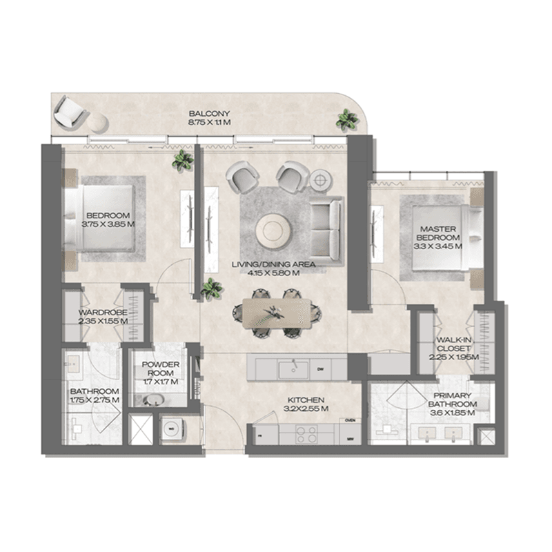 2 BR