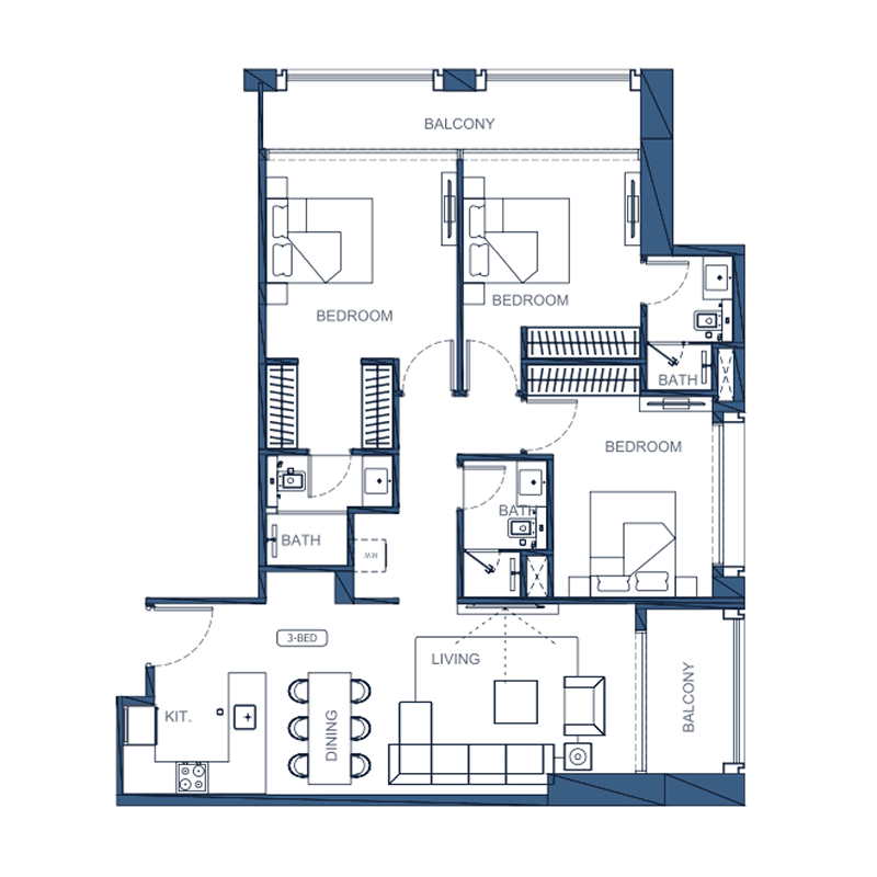 3 BR