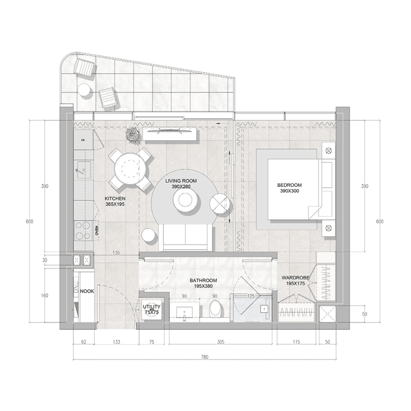 1 BR