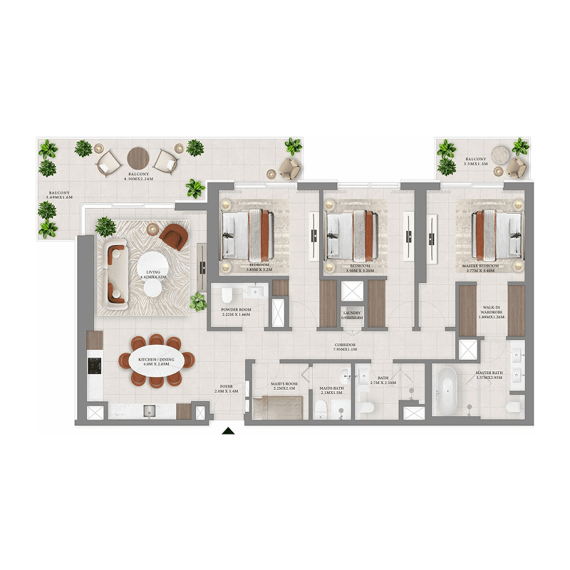 3 BR