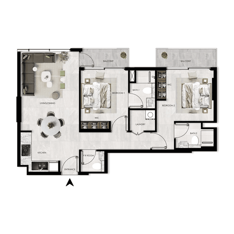 2 BR