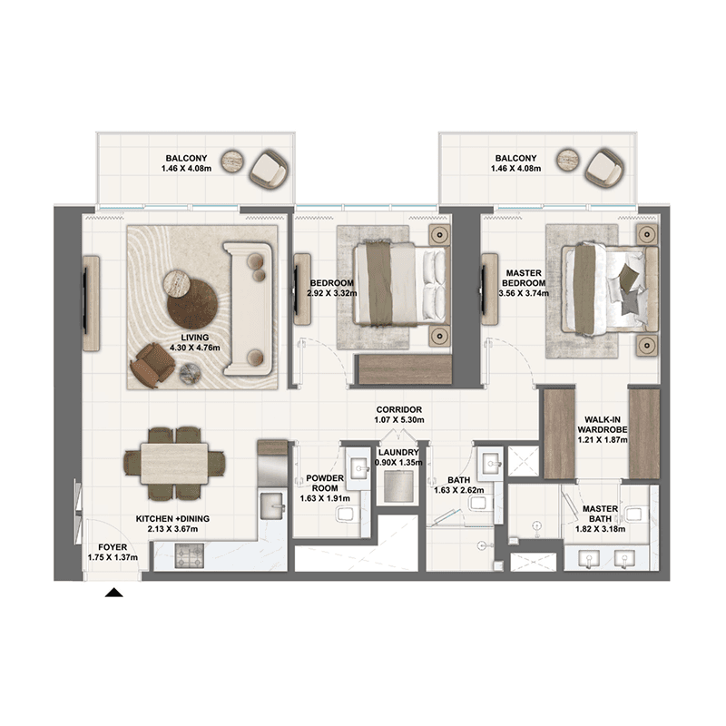 2 BR
