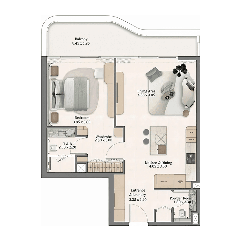 1 BR