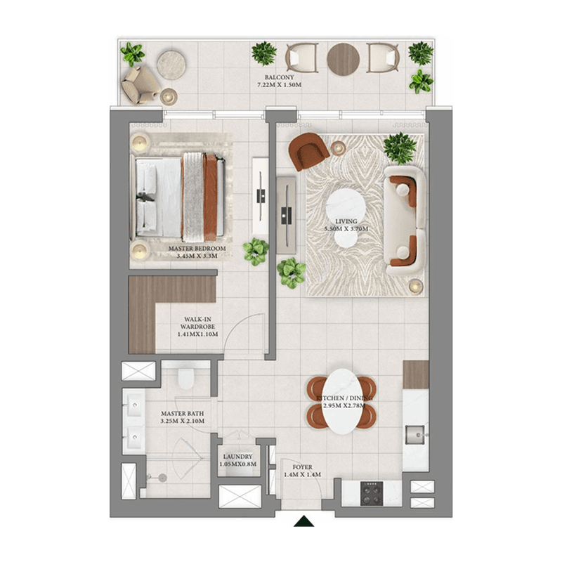 1 BR