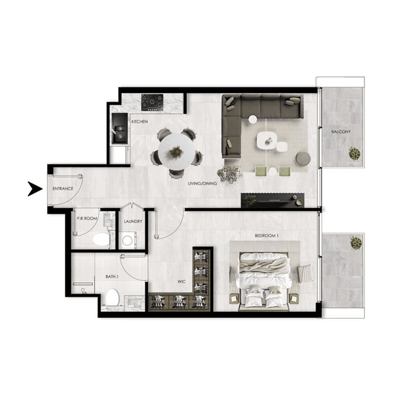 1 BR