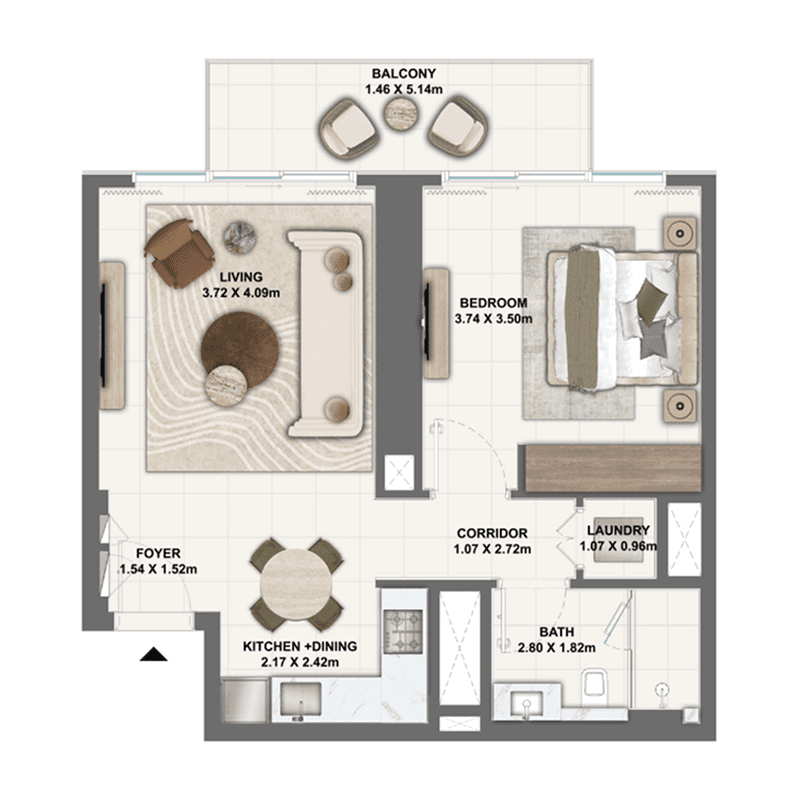 1 BR