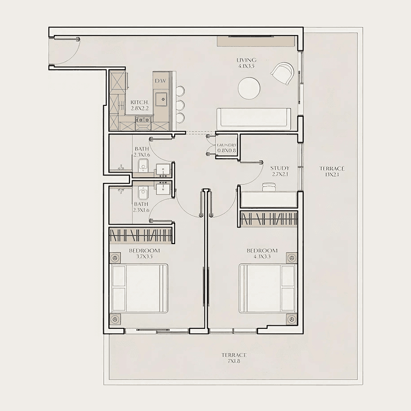 2 BR