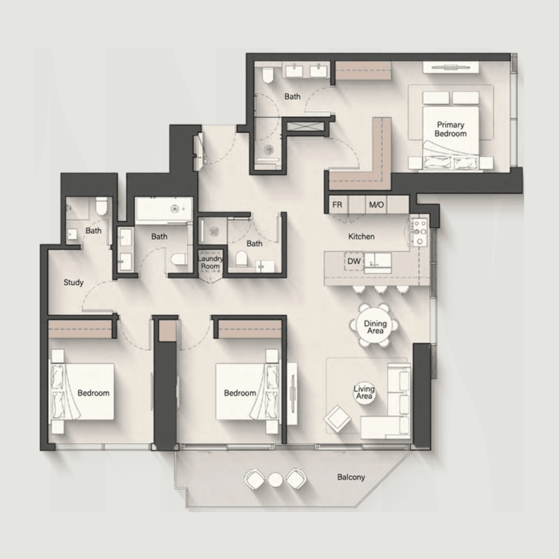 3 BR