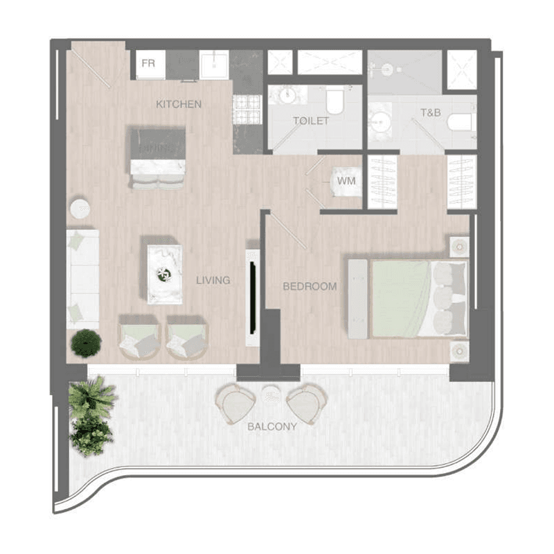 1 BR