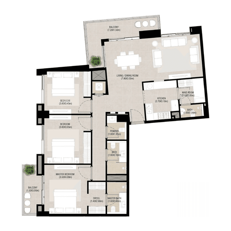 3 BR