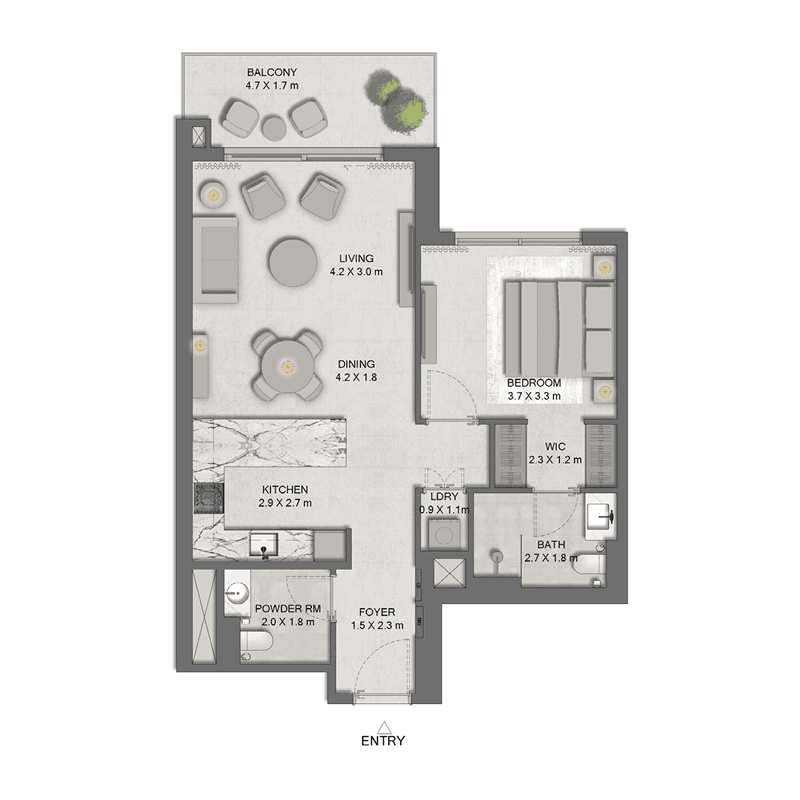 1 BR