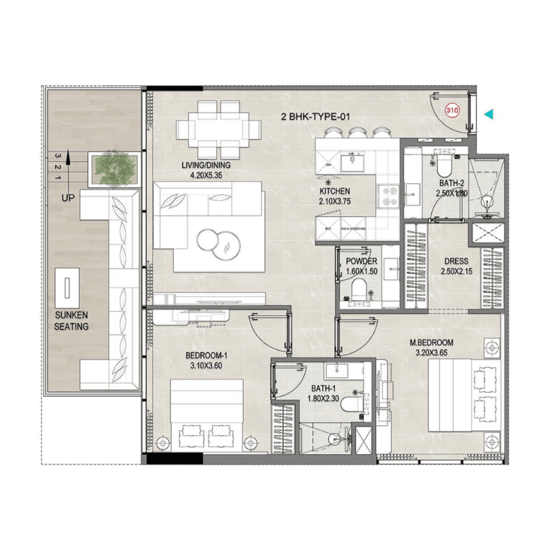 2 BR