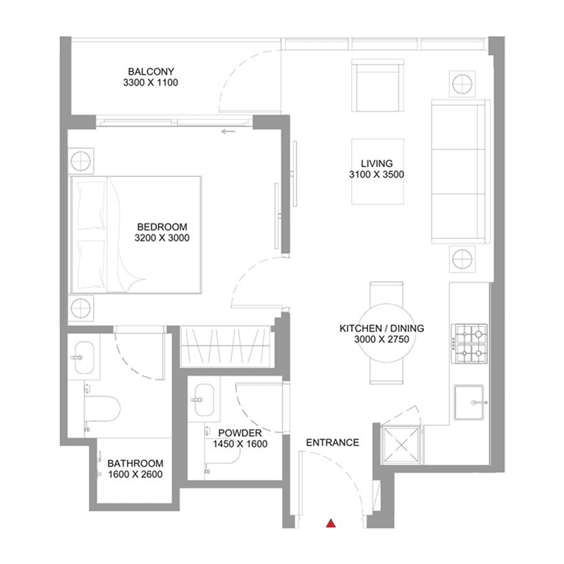 1 BR