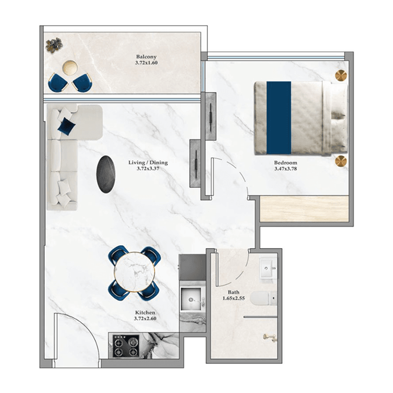 1 BR
