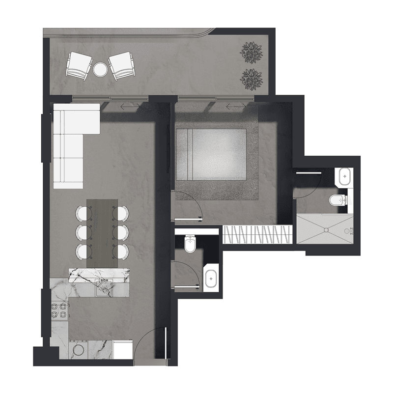 1 BR