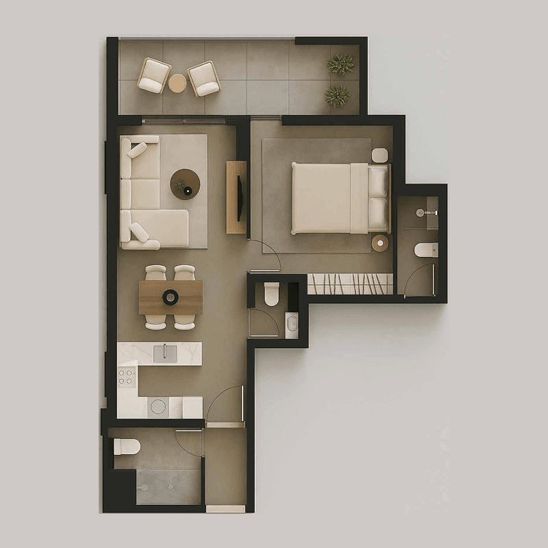 1 BR
