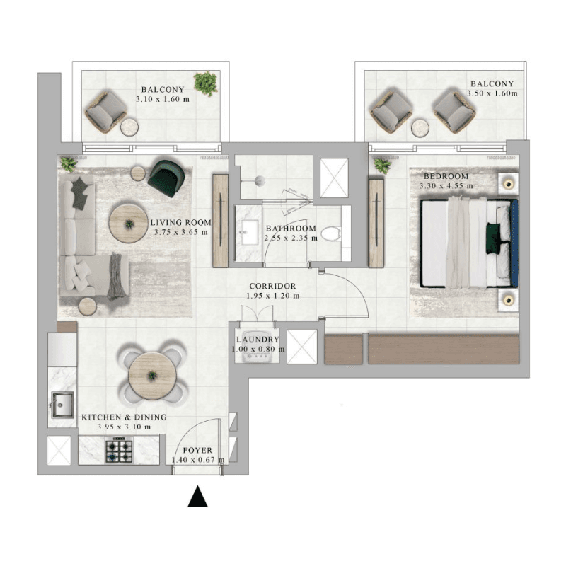 1 BR