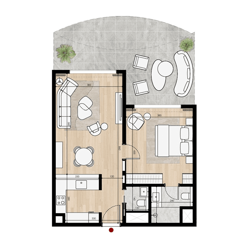 1 BR
