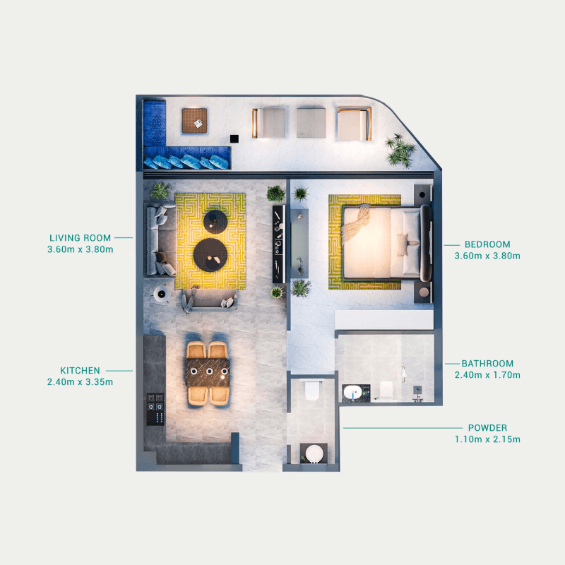 1 BR