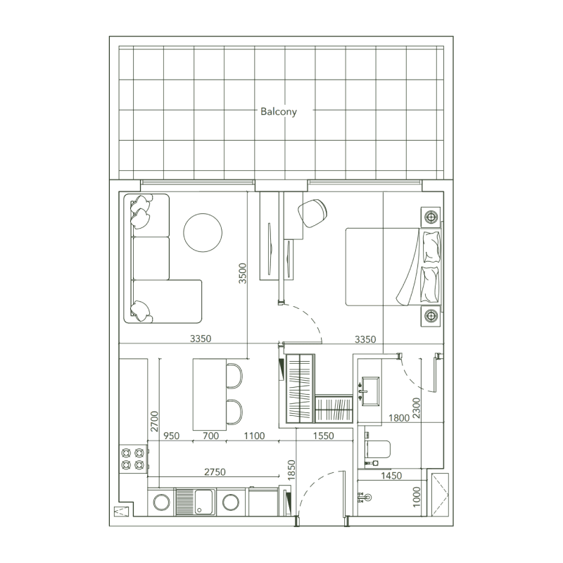 1 BR