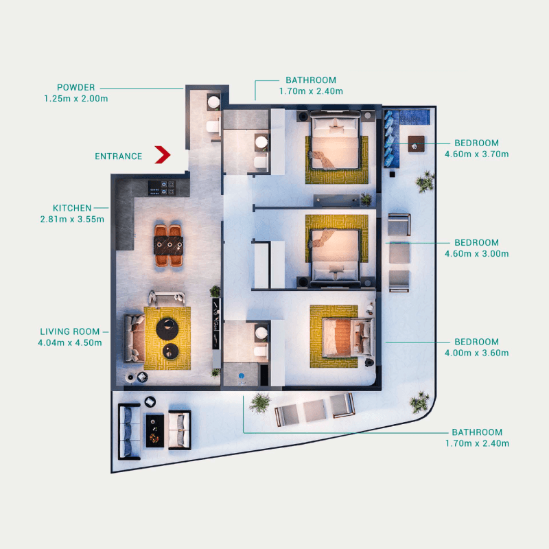 3 BR
