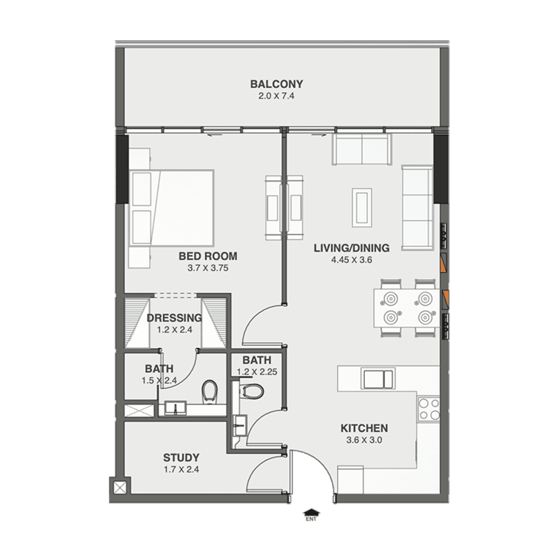1 BR