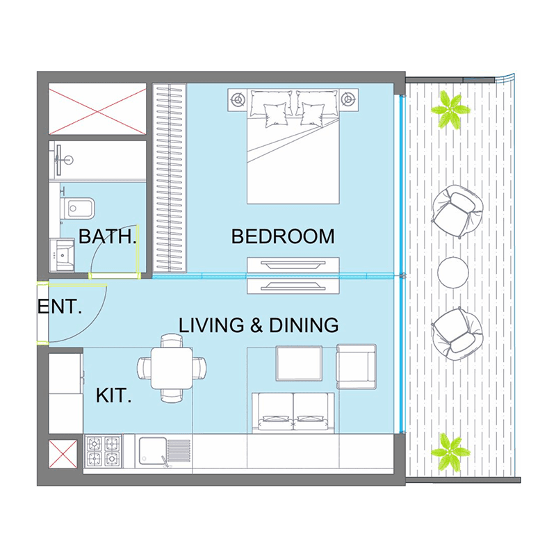 1 BR
