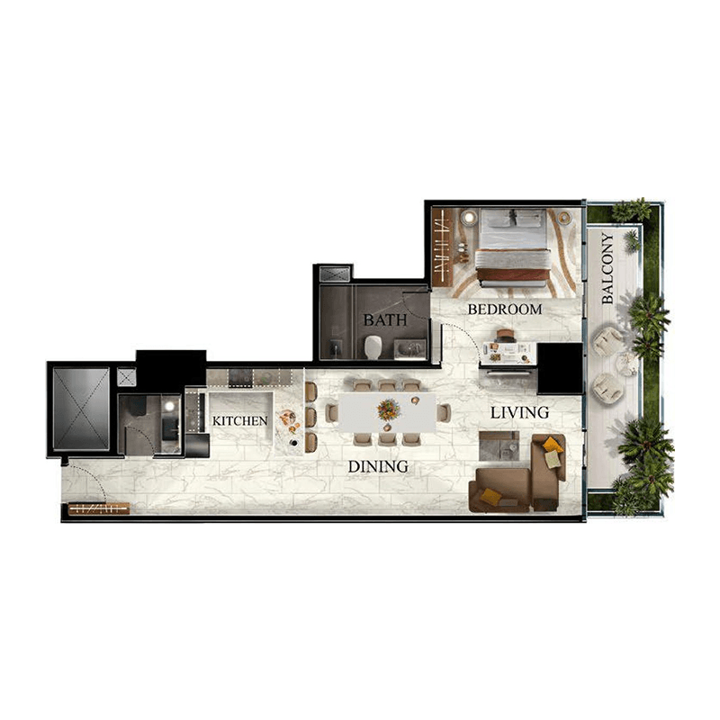 1 BR