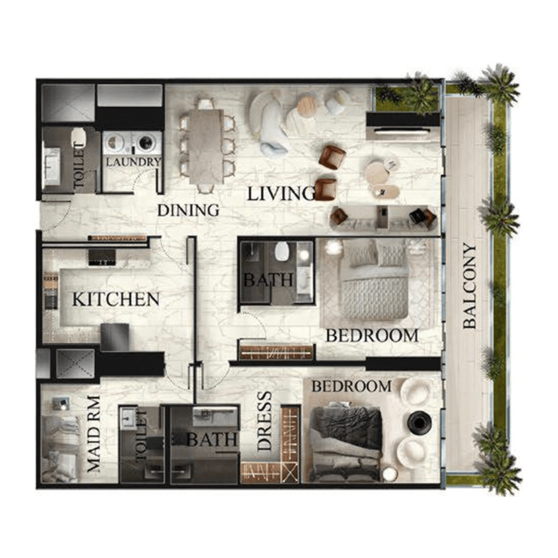 2 BR