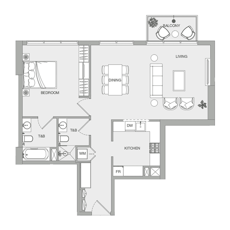 1 BR