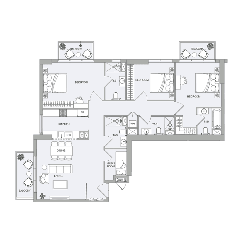 3 BR