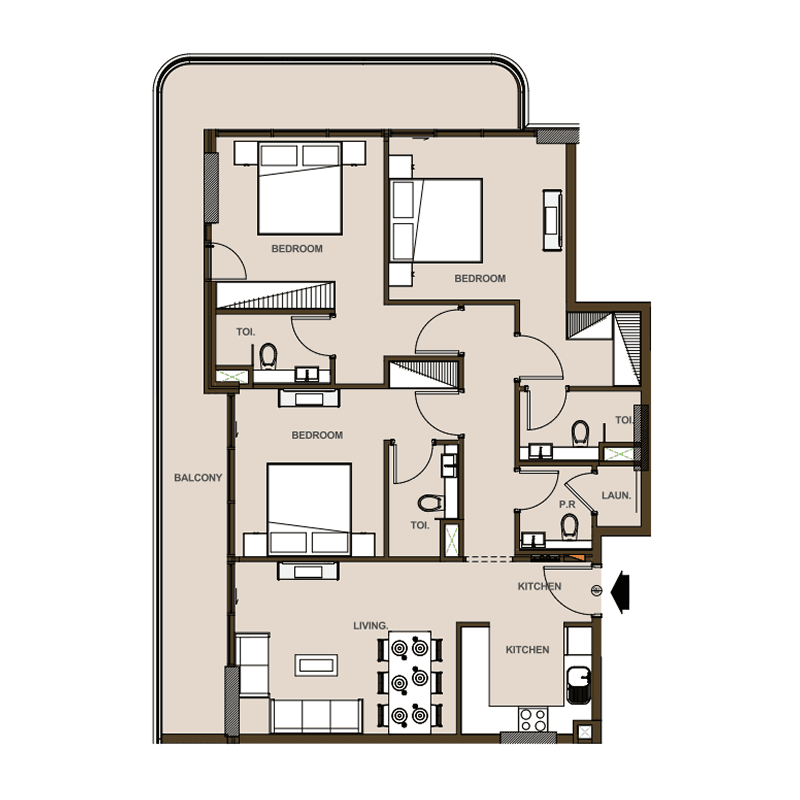 3 BR