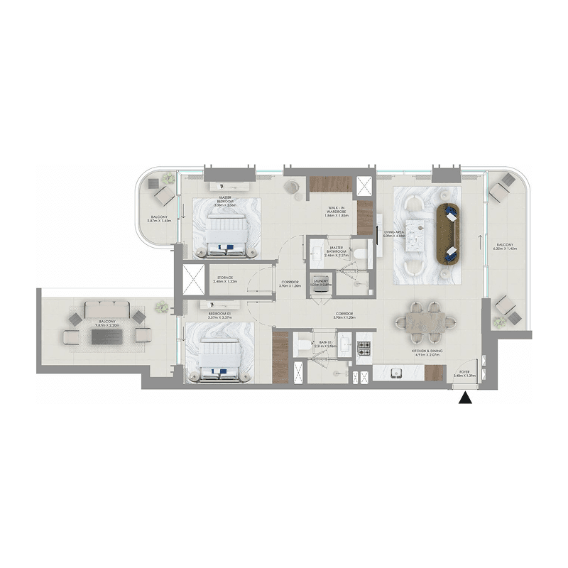 2 BR