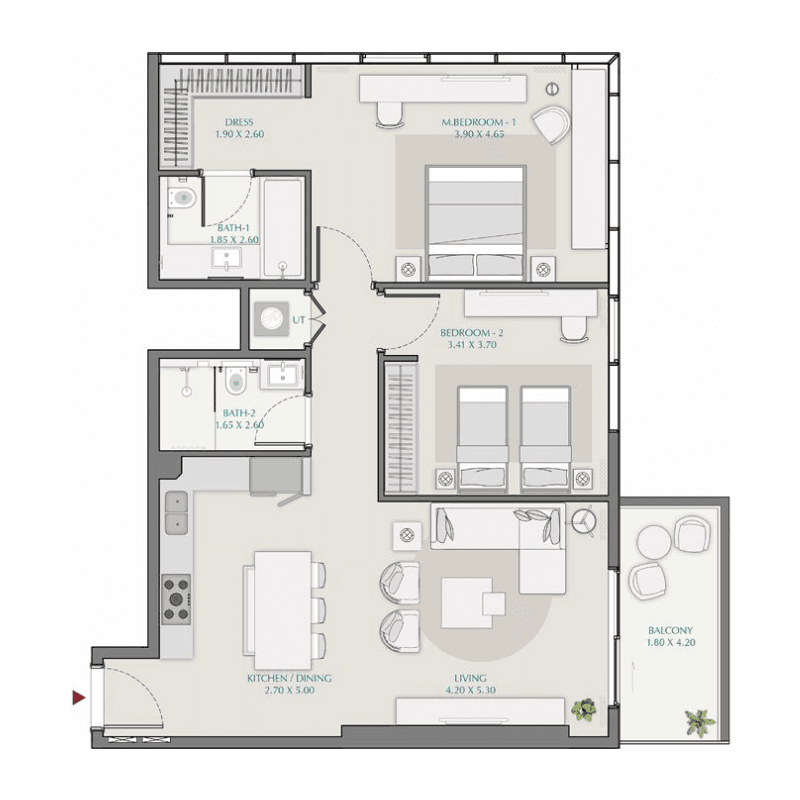 2 BR