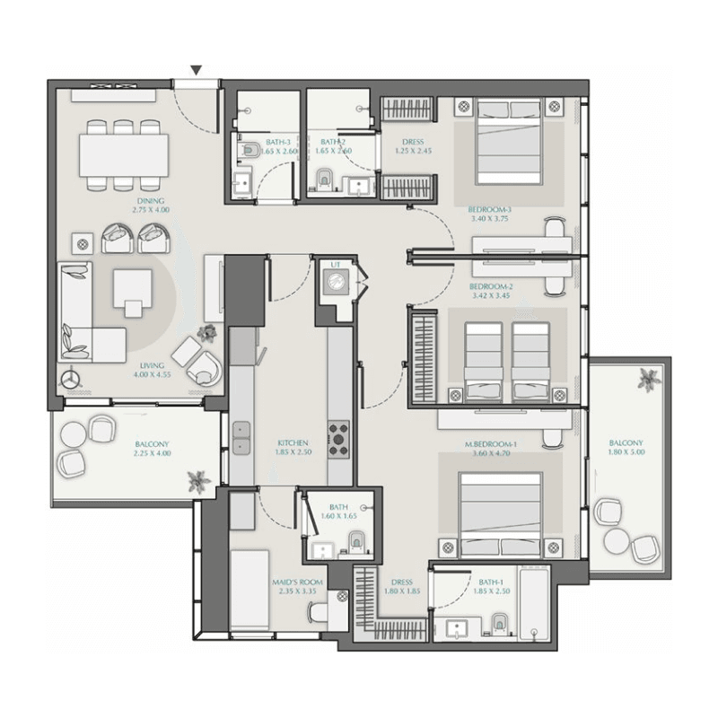 3 BR