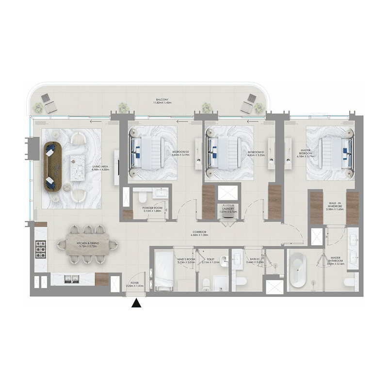 3 BR