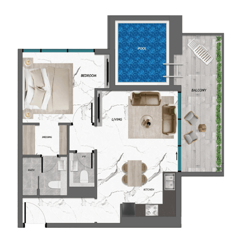 1 BR