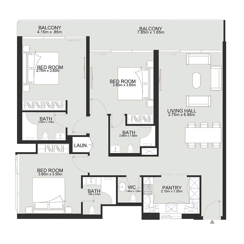 3 BR