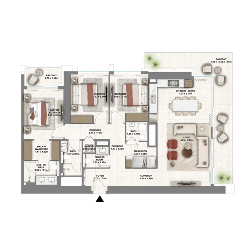 3 BR