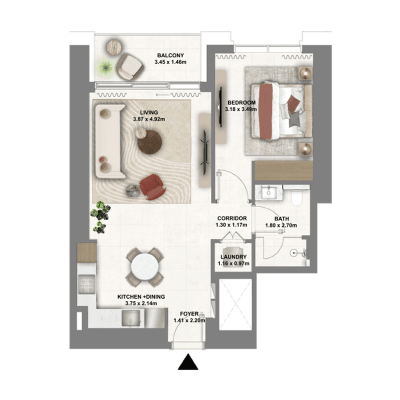 1 BR