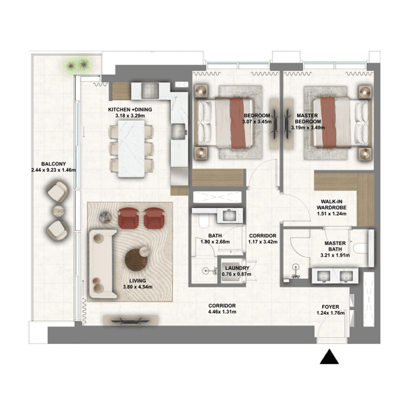 2 BR