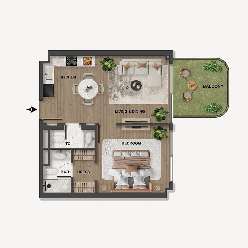 1 BR