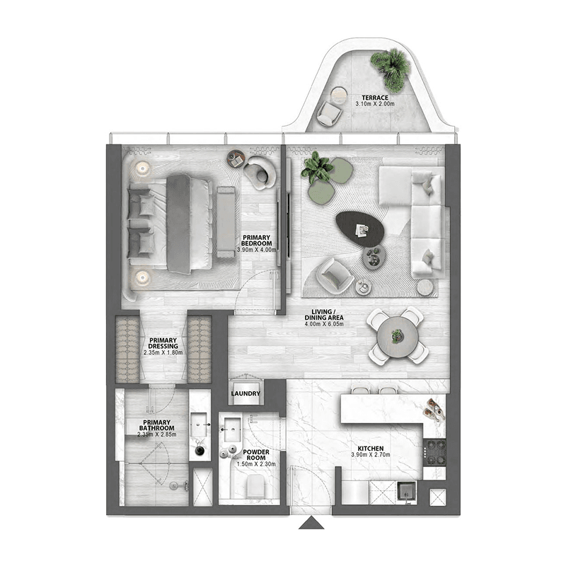 1 BR