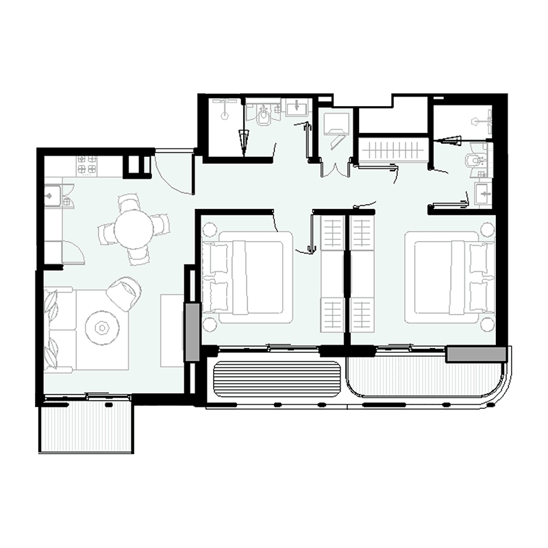 2 BR