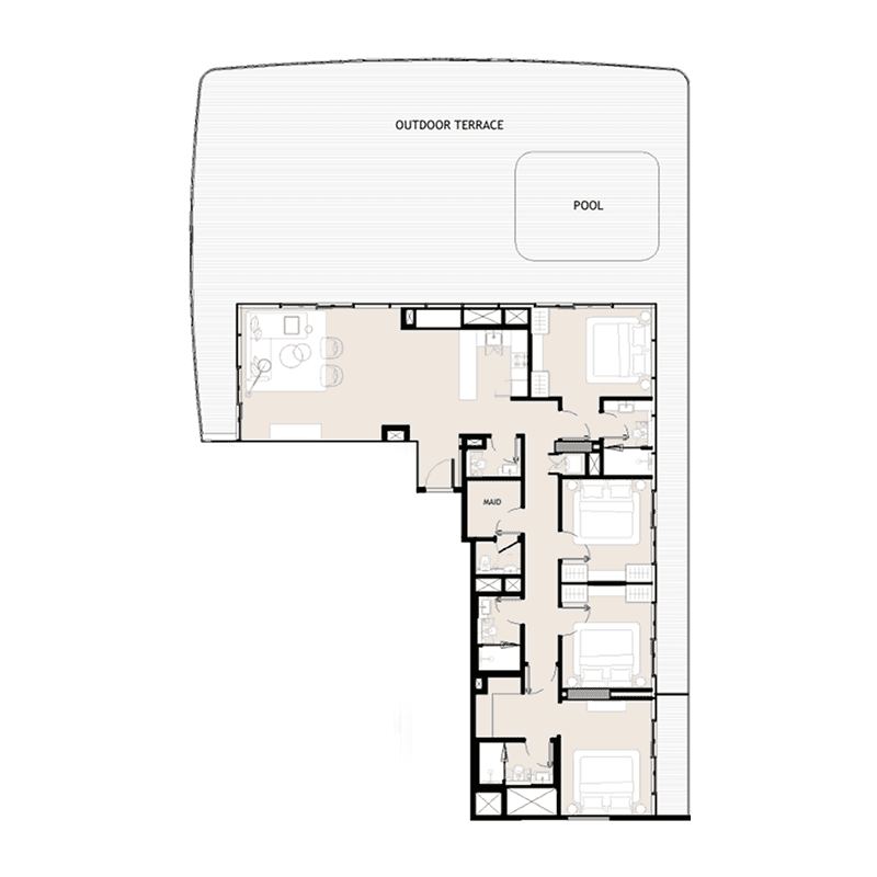 4 BR + Pool